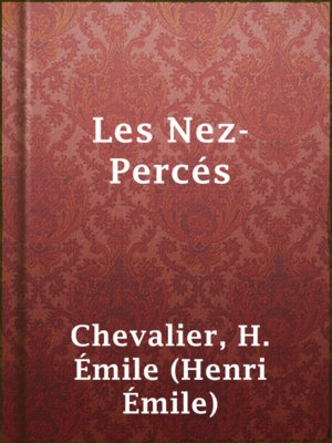 cover image of Les Nez-Percés